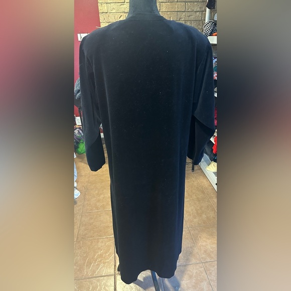 Vintage Kathleen Usherwood for Periphery Velvet Maxi Dress M USA Boho Glam - Picture 3 of 10